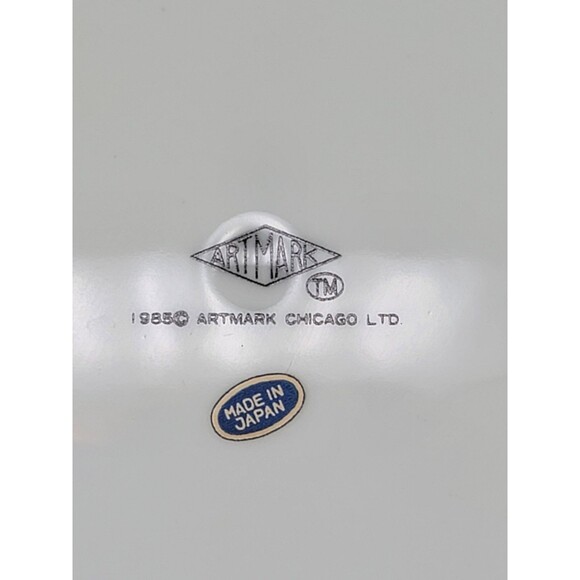 Christmas Tree Plate 10.5'' Vintage 1980s Japan ARTMARK Serving Round Dish - Picture 6 of 12